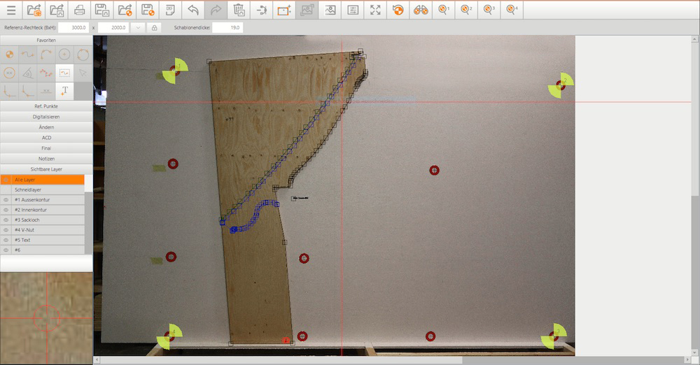 Casa Kaiensis dxf-Datei Erstellung
