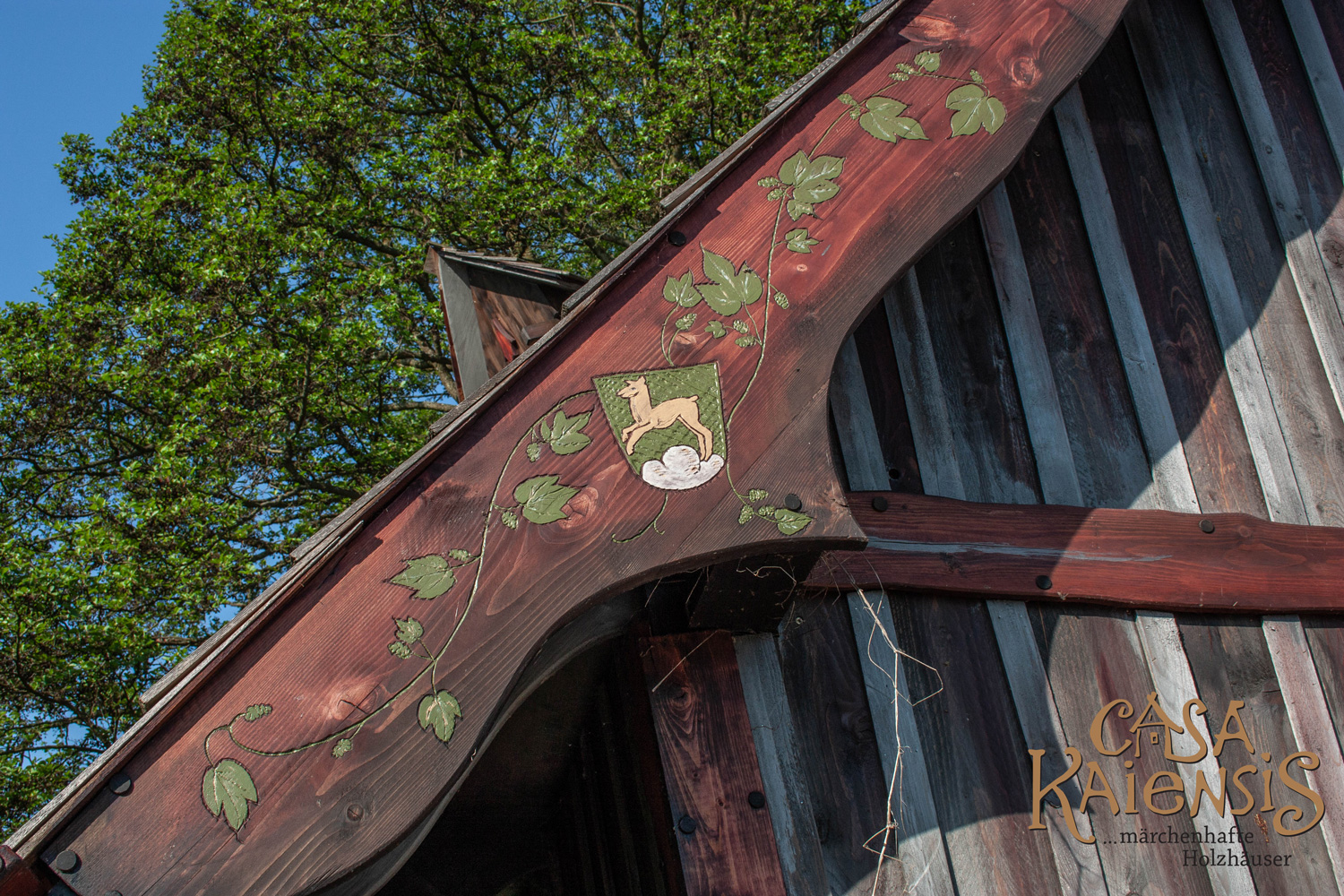 Casa Kaiensis Einzelstück Hopfazupfahüttn Detail Gravur